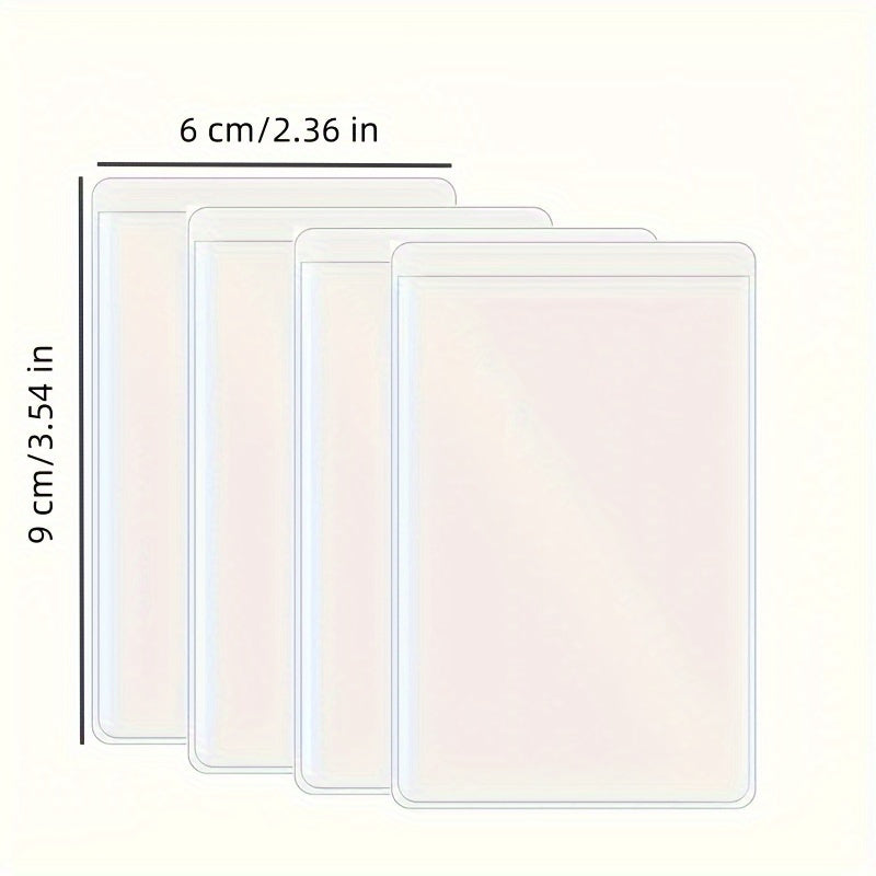 12-Pack Waterproof Transparent Card Sleeves for Credit Cards and IDs