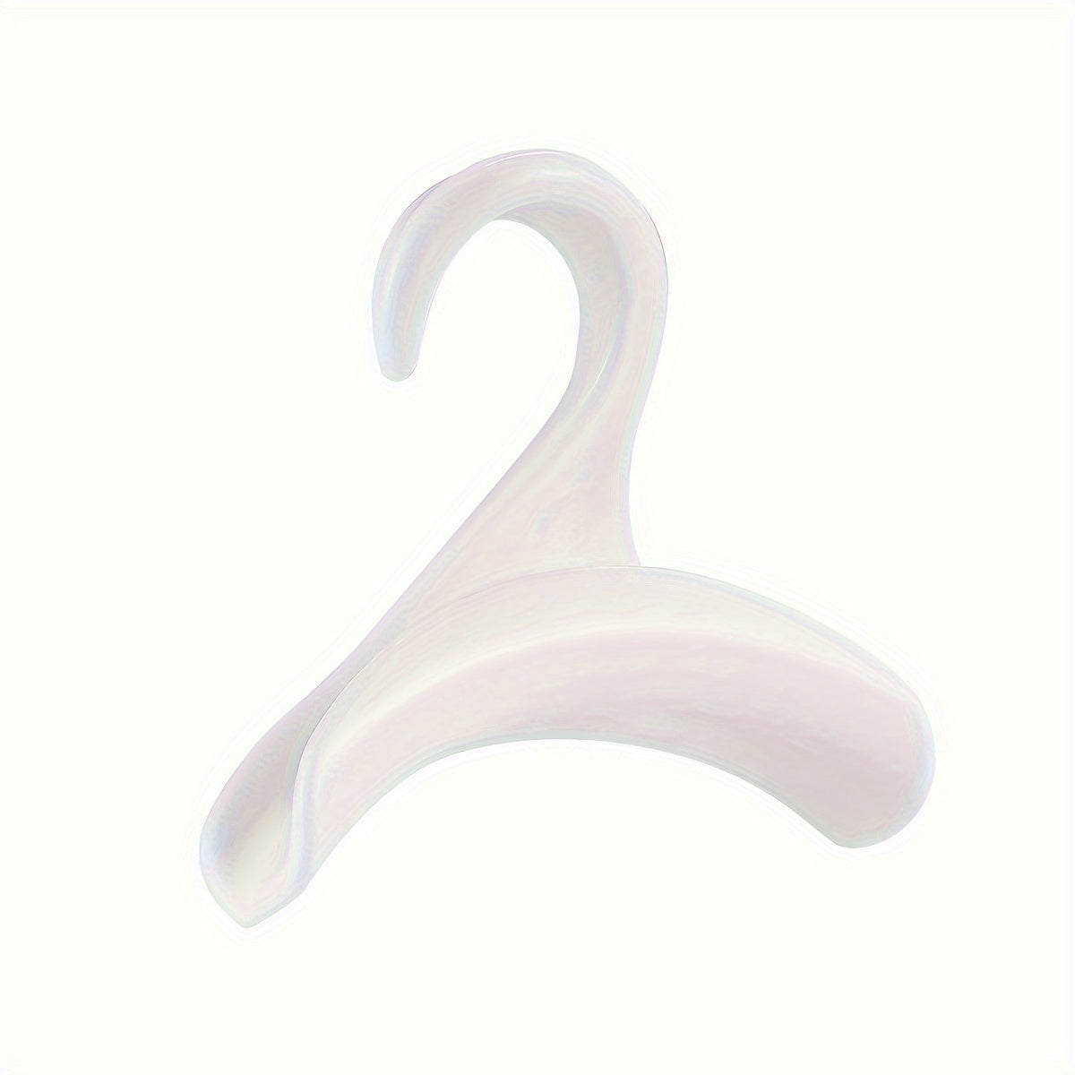 Set of 5 White Acrylic Purse Hooks Non-Slip Handbag Hangers for Closet Organization