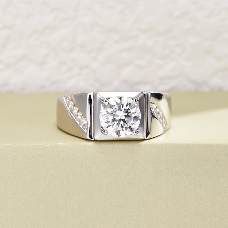 Сногсшибательное обручальное кольцо из моиссанита 5 карат S925 - Прекрасный рождественский подарок, Элегантное серебряное кольцо из моиссанита, Идеальный элемент декора для вечеринок на каждый день, Заботливый памятный подарок от Ethic Diam