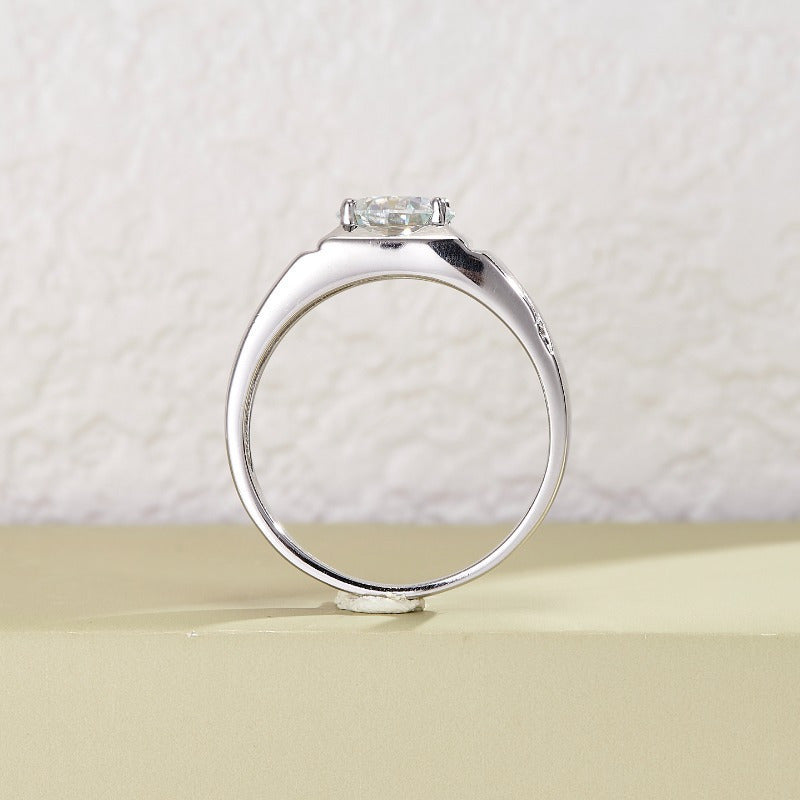 Сногсшибательное обручальное кольцо из моиссанита 5 карат S925 - Прекрасный рождественский подарок, Элегантное серебряное кольцо из моиссанита, Идеальный элемент декора для вечеринок на каждый день, Заботливый памятный подарок от Ethic Diam