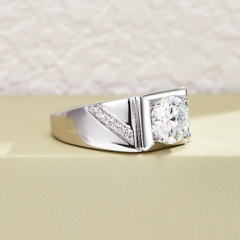 5 Carat Moissanite Engagement Ring Silver 925 Jewelry for Women Gift