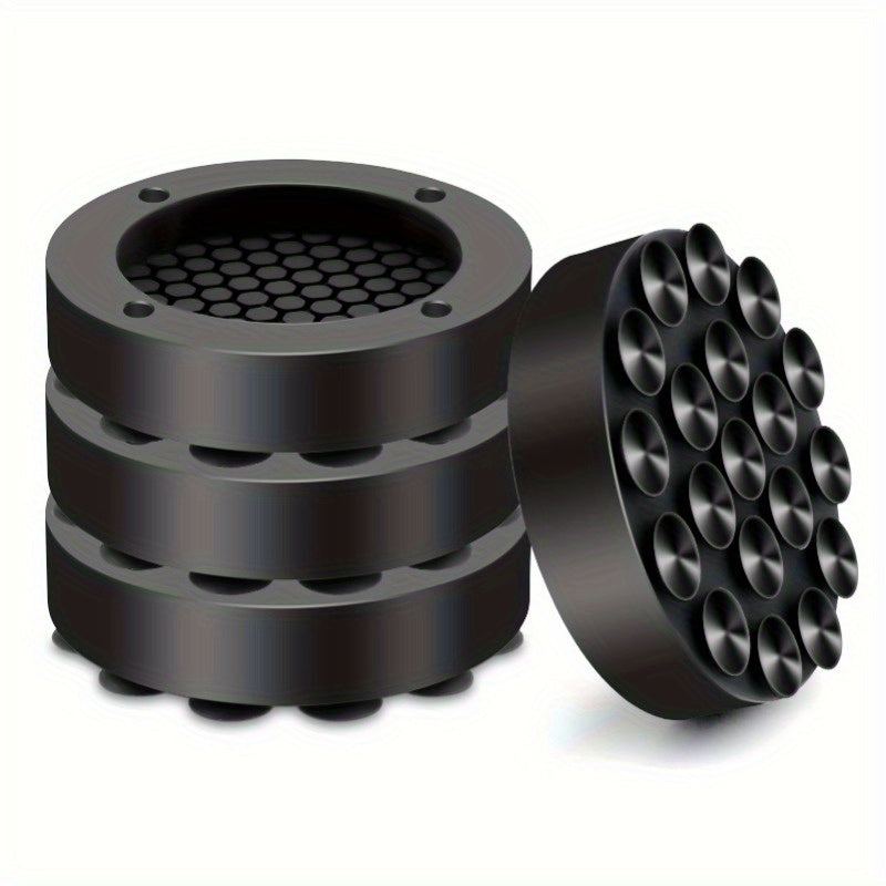 Set of 4 Plastic Anti-Vibration Washing Machine Pads for Stabilization and Scratch Resistance