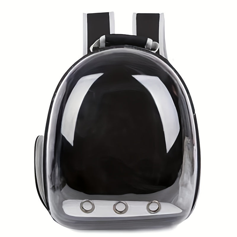 Clear Acrylic Cat Backpack Carrier with Zipper and Breathable Mesh for Travel