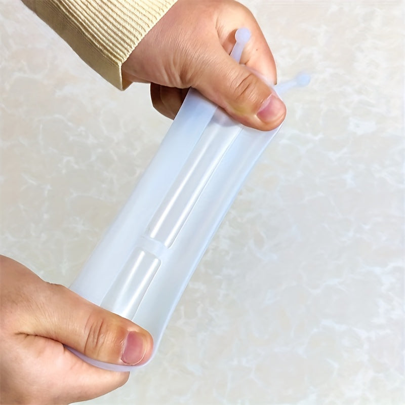 2 Pack Transparent Silicone Remote Covers for TV and AC Remotes Dustproof Durable Flexible Pink White