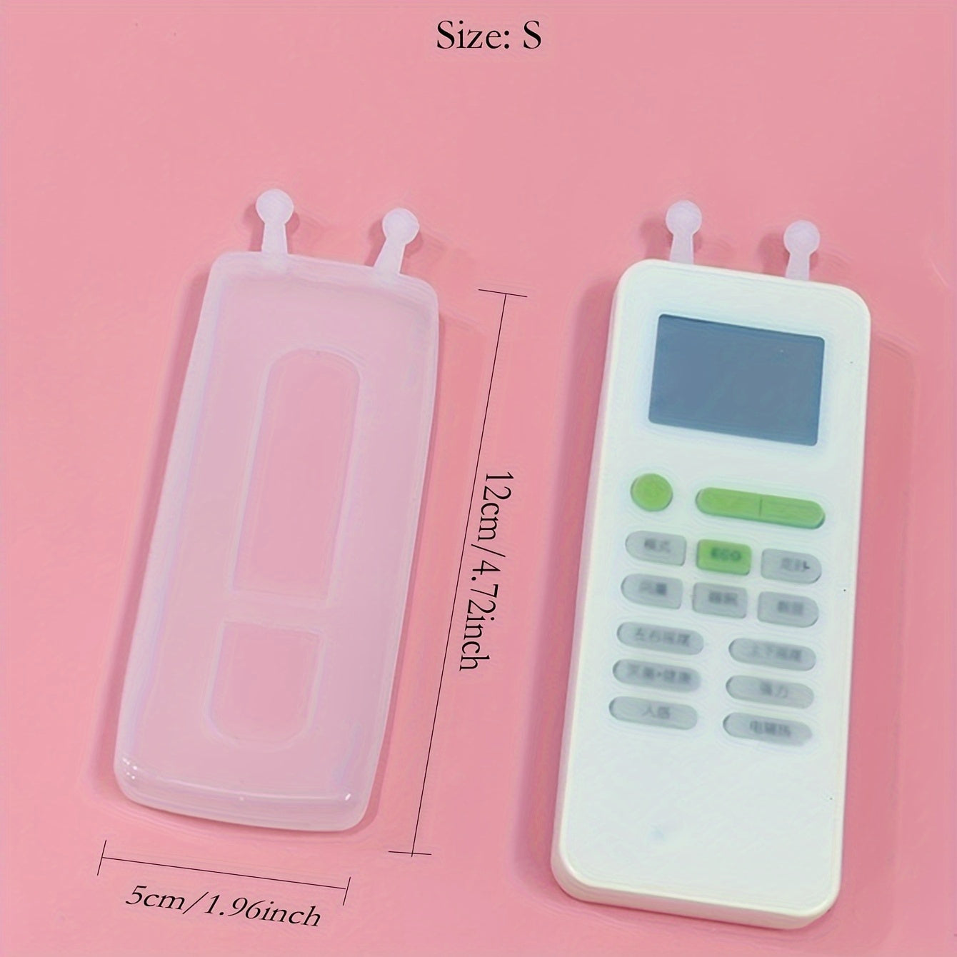 1/2pcs Transparent Silicone Remote Control Cover for TV and AC Remotes Dustproof Scratch-Resistant