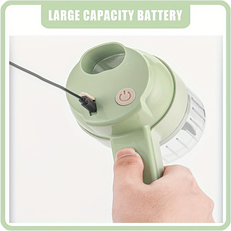 Mini Food Chopper Portable USB Rechargeable Handheld Electric Grinder