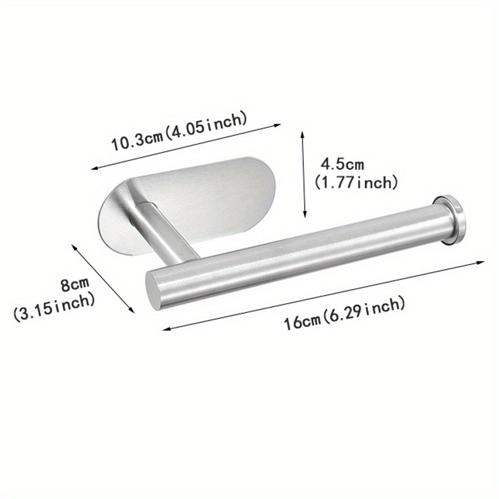 "Tualet qog'ozi ushlagichi, devorga o'rnatiladigan hammom va oshxona tashkilotchisi, teshik ochmasdan - tualet qog'ozi va qog'oz sochiqlar uchun qulay saqlash yechimi"