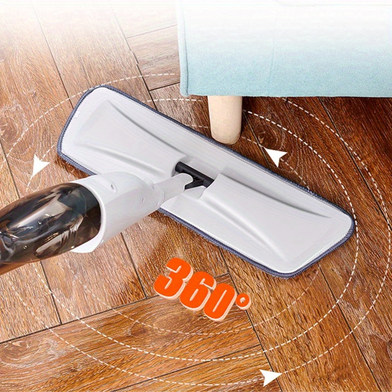 Mopa de rociado de microfibra de 124.46cm con raspador para suelos de madera dura y baldosas