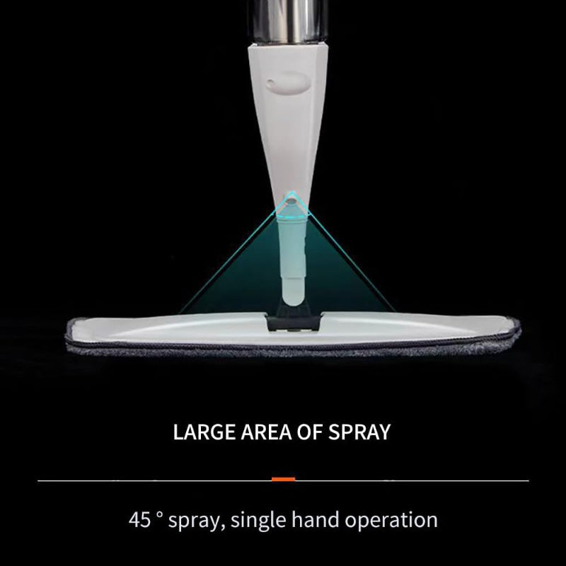 Mopa de rociado de microfibra de 124.46cm con raspador para suelos de madera dura y baldosas