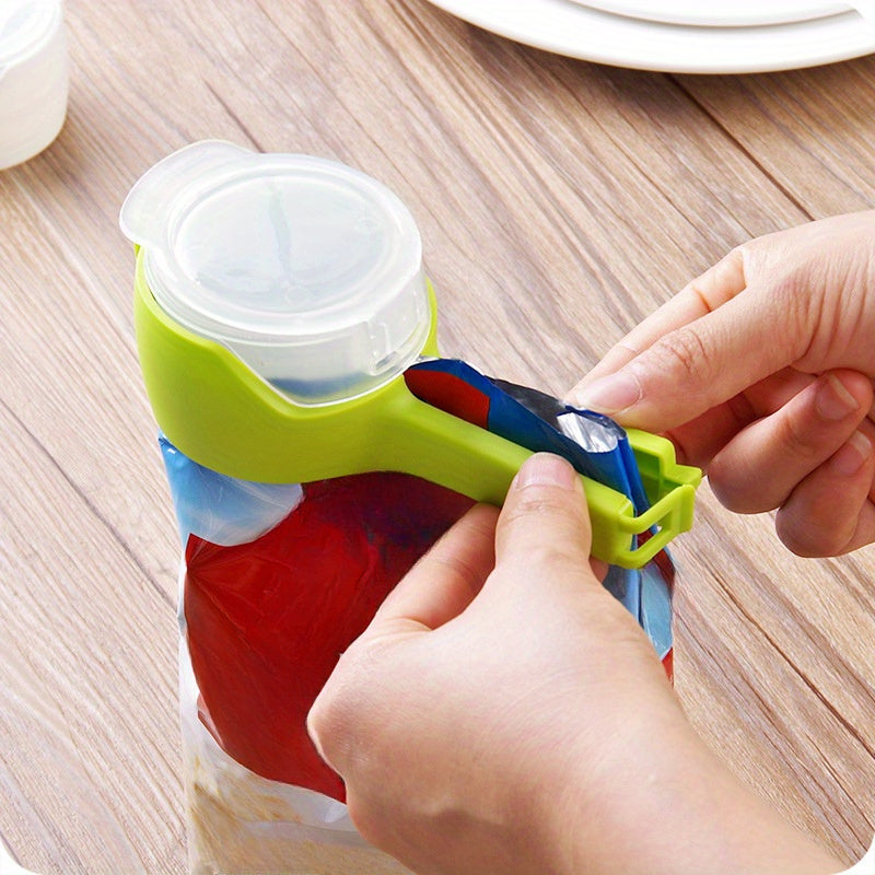 4 многофункциональных зажима для пластиковых пакетов для хранения закусок, чая, герметичные, моющиеся