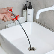 Long-Reach Drain Clog Remover Tool for Shower Kitchen Sink Bathtub Bathroom