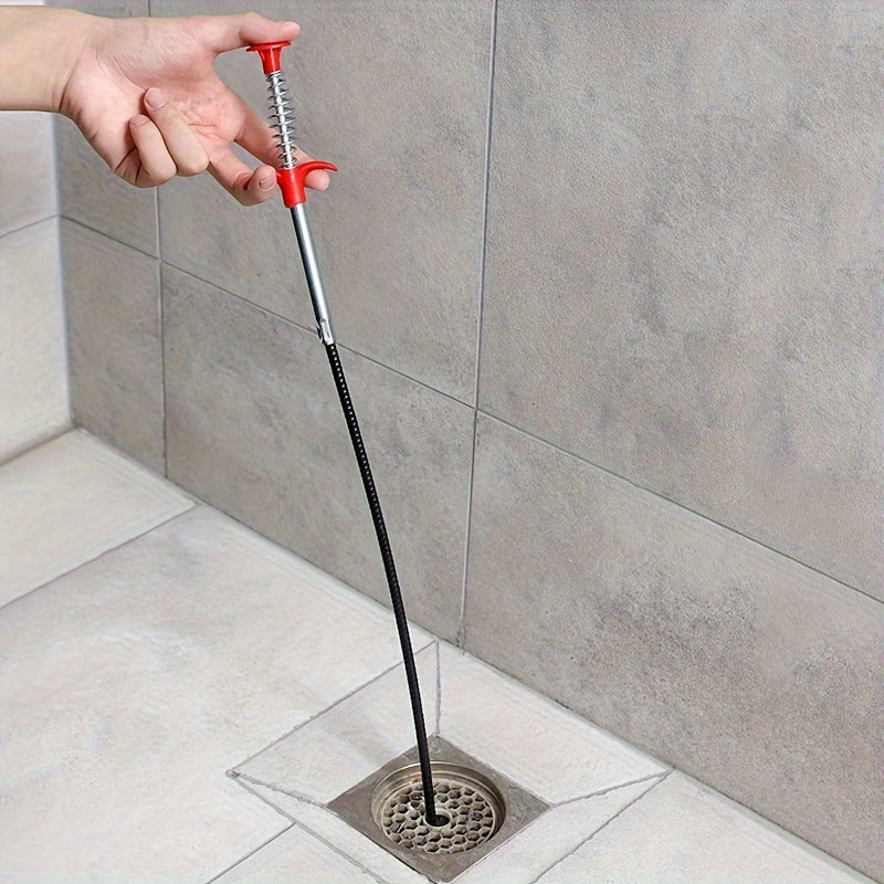 Long-Reach Drain Clog Remover Tool for Shower Kitchen Sink Bathtub Bathroom