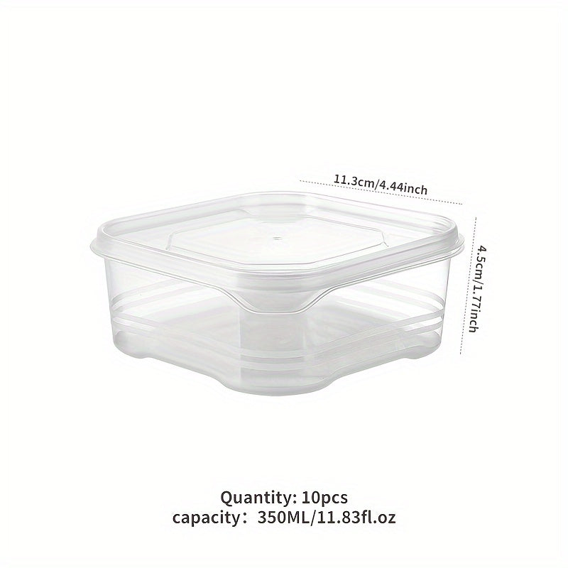 20Pcs Food-Grade Freezer Storage Containers Sealed Fresh-Keeping Boxes