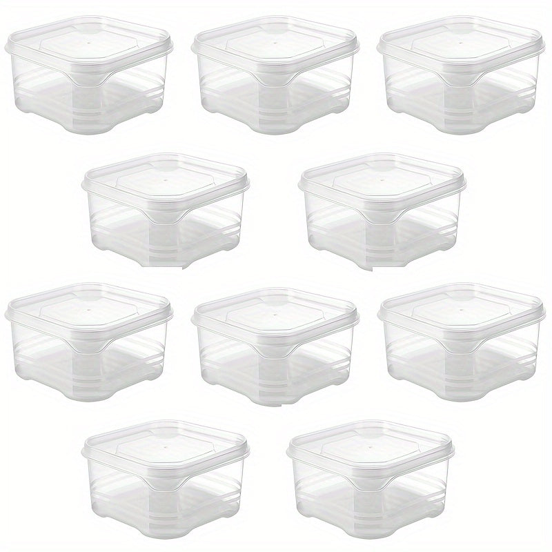 20Pcs Food-Grade Freezer Storage Containers Sealed Fresh-Keeping Boxes