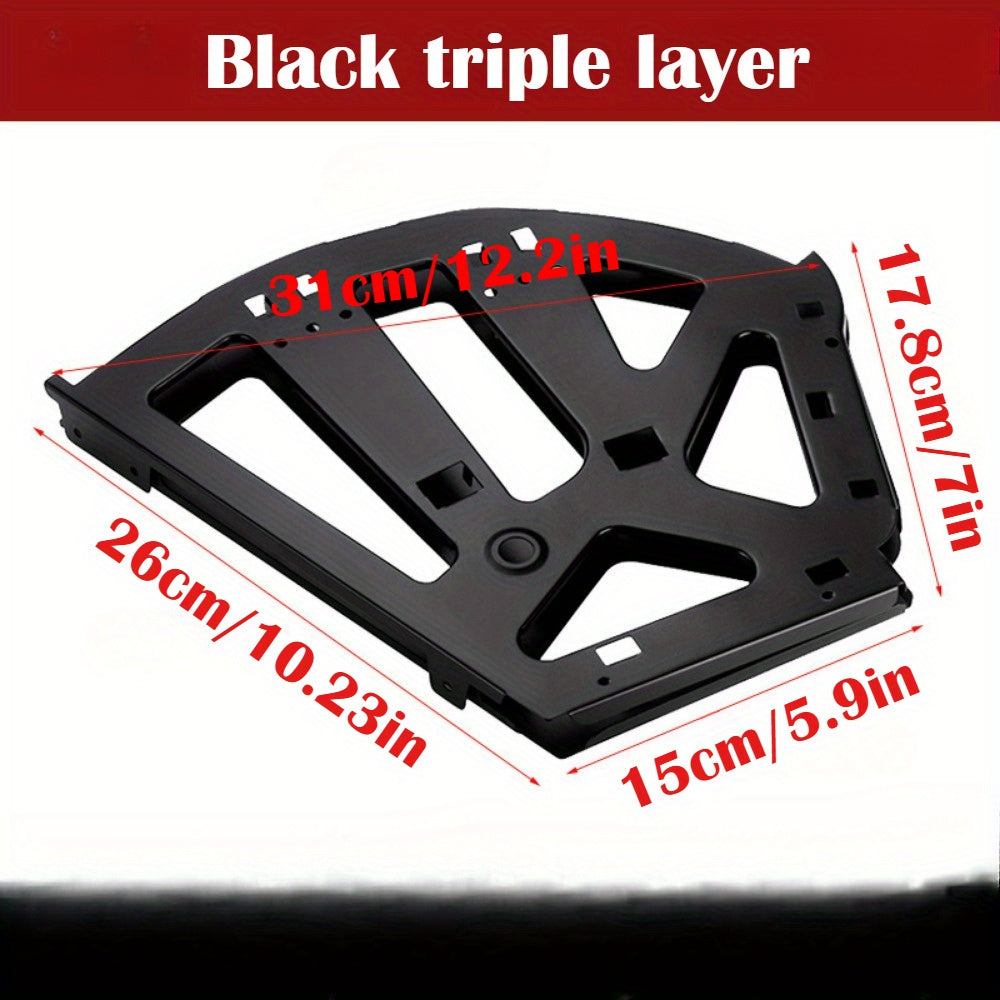 Stainless Steel 3-Tier Flip Shoe Rack Space-Saving Storage Multi-Room