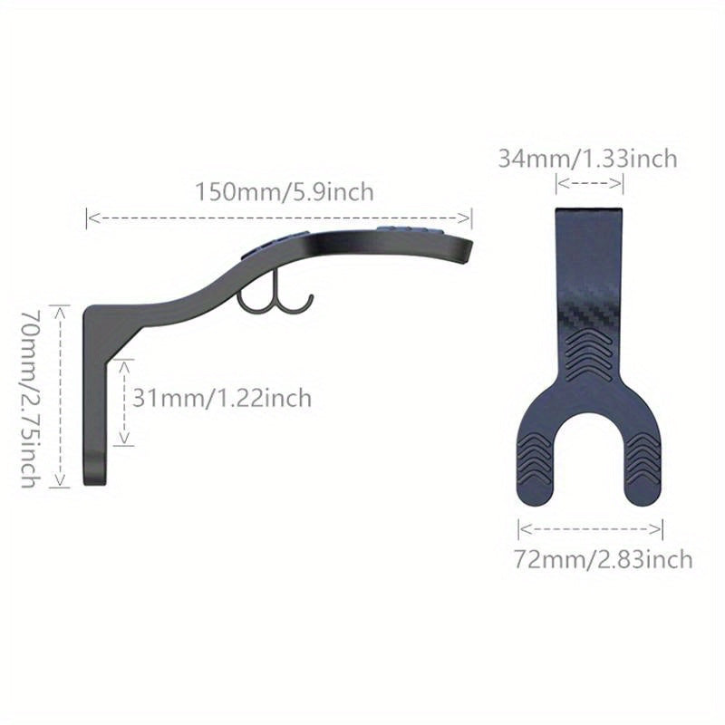 Motorcycle Helmet Hook Rack Wall Mount Resin Storage Organizer for Helmet and Luggage