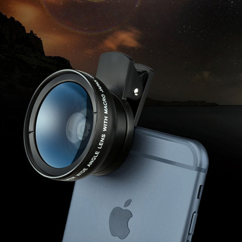 Ultra-Wide Angle Macro Lens for Smartphones and Cameras with Optical Zoom and Accessories