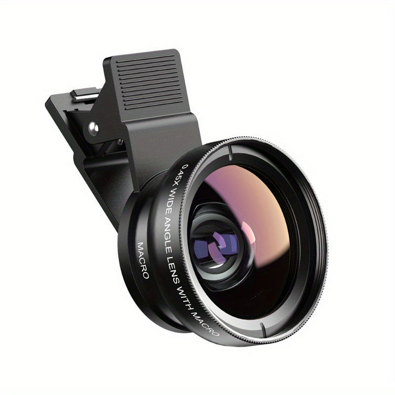 Ultra-Wide Angle Macro Lens for Smartphones and Cameras with Optical Zoom and Accessories