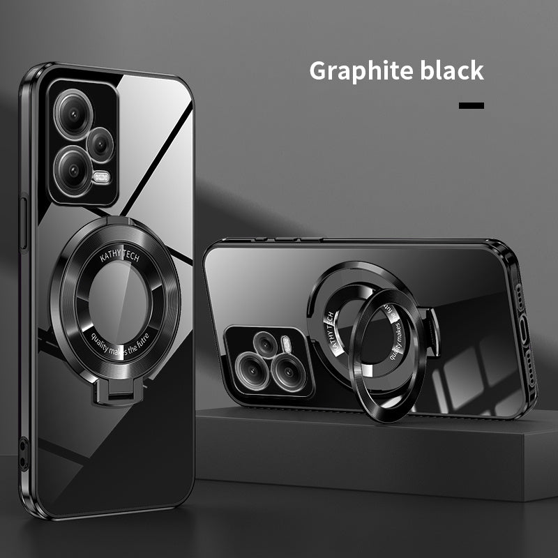 Electroplated TPU Phone Case with CD Holder and Camera Protection for Redmi Note 10 11 12 13 4G 5G S Pro Series