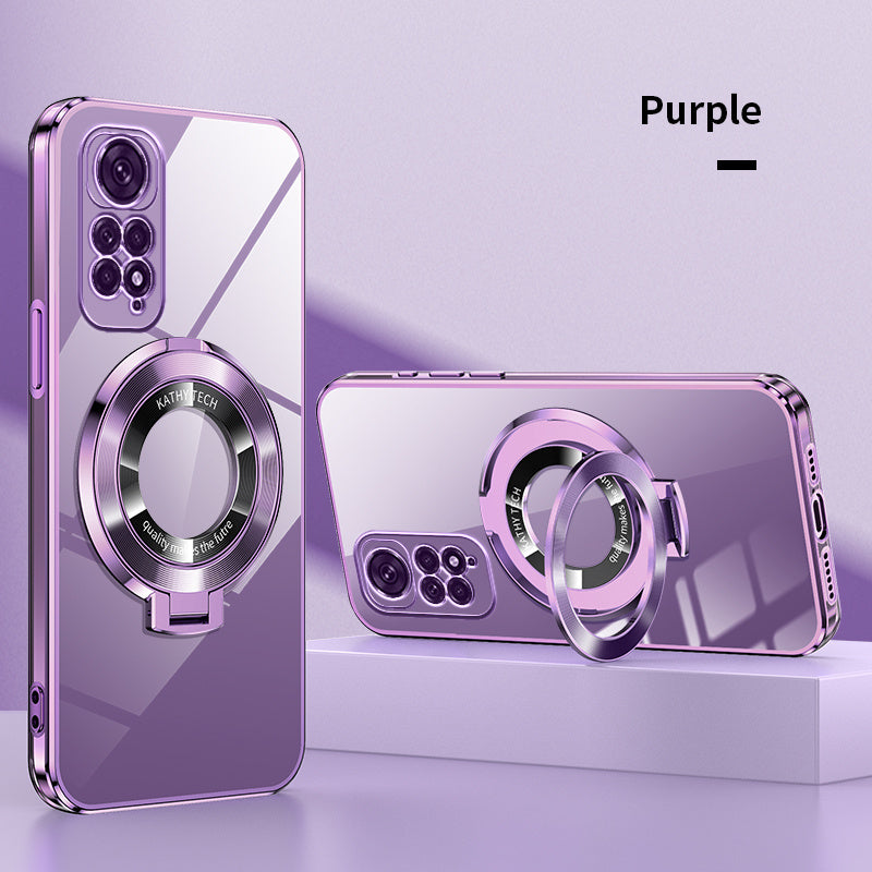 Electroplated TPU Phone Case with CD Holder and Camera Protection for Redmi Note 10 11 12 13 4G 5G S Pro Series