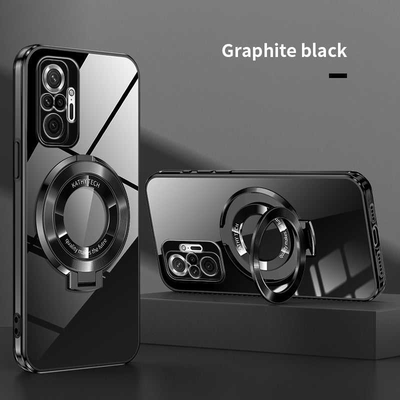 Electroplated TPU Phone Case with CD Holder and Camera Protection for Redmi Note 10 11 12 13 4G 5G S Pro Series