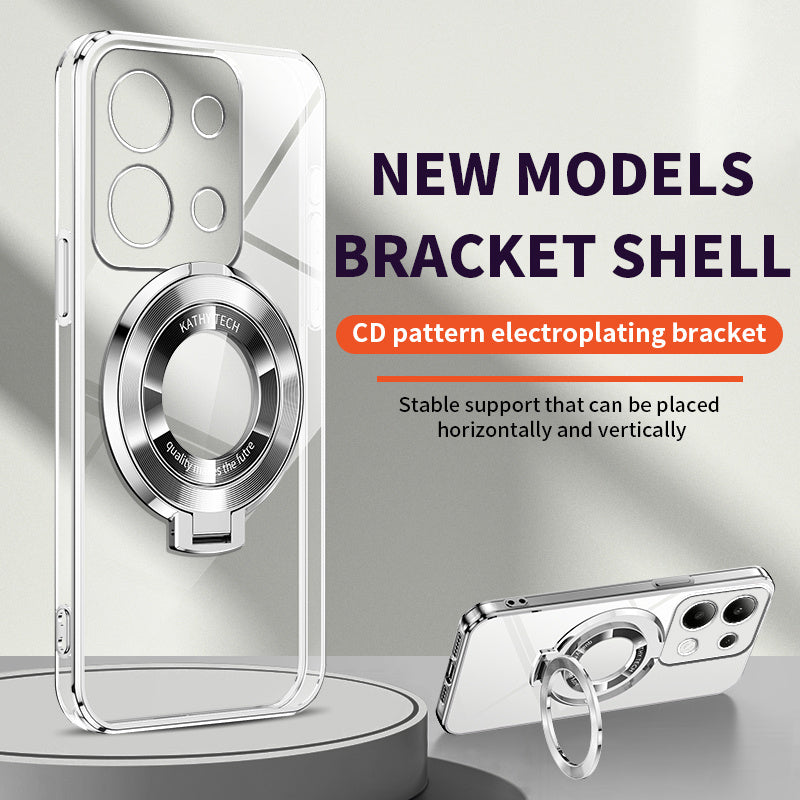 Electroplated TPU Phone Case with CD Holder and Camera Protection for Redmi Note 10 11 12 13 4G 5G S Pro Series