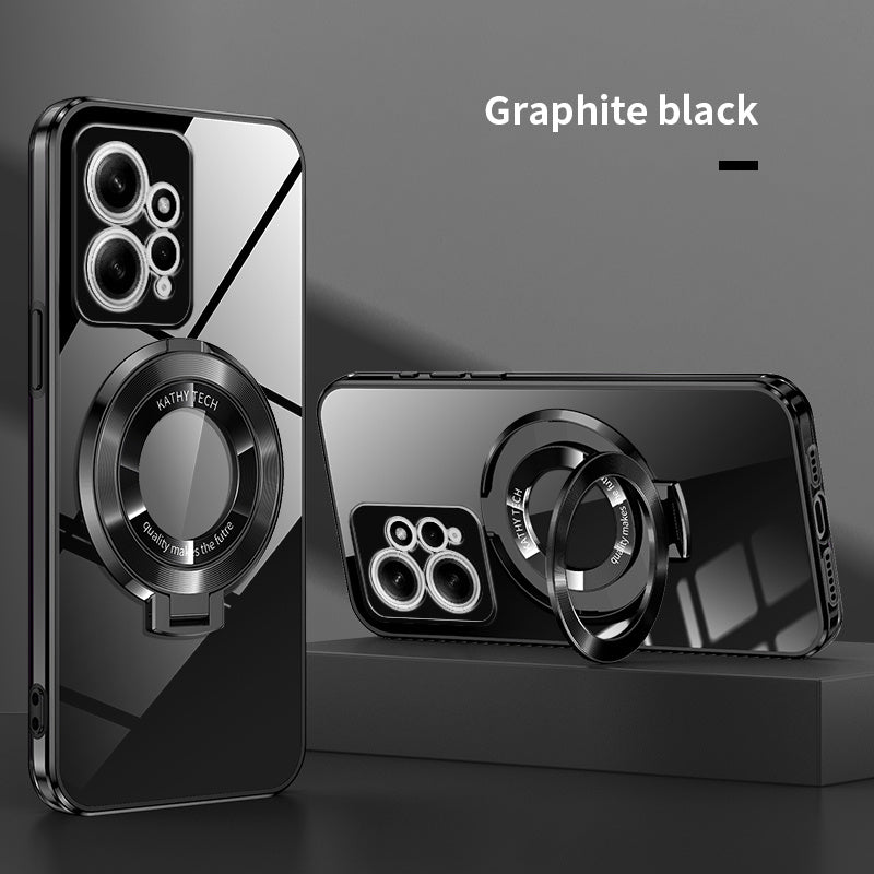 Electroplated TPU Phone Case with CD Holder and Camera Protection for Redmi Note 10 11 12 13 4G 5G S Pro Series