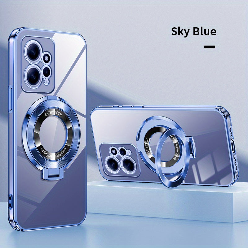 Electroplated TPU Phone Case with CD Holder and Camera Protection for Redmi Note 10 11 12 13 4G 5G S Pro Series