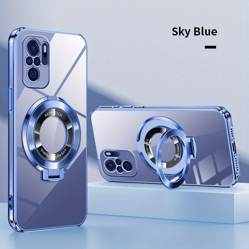 Electroplated TPU Phone Case with CD Holder and Camera Protection for Redmi Note 10 11 12 13 4G 5G S Pro Series