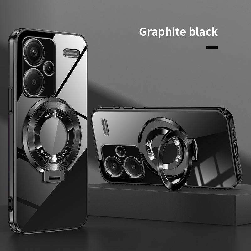 Electroplated TPU Phone Case with CD Holder and Camera Protection for Redmi Note 10 11 12 13 4G 5G S Pro Series