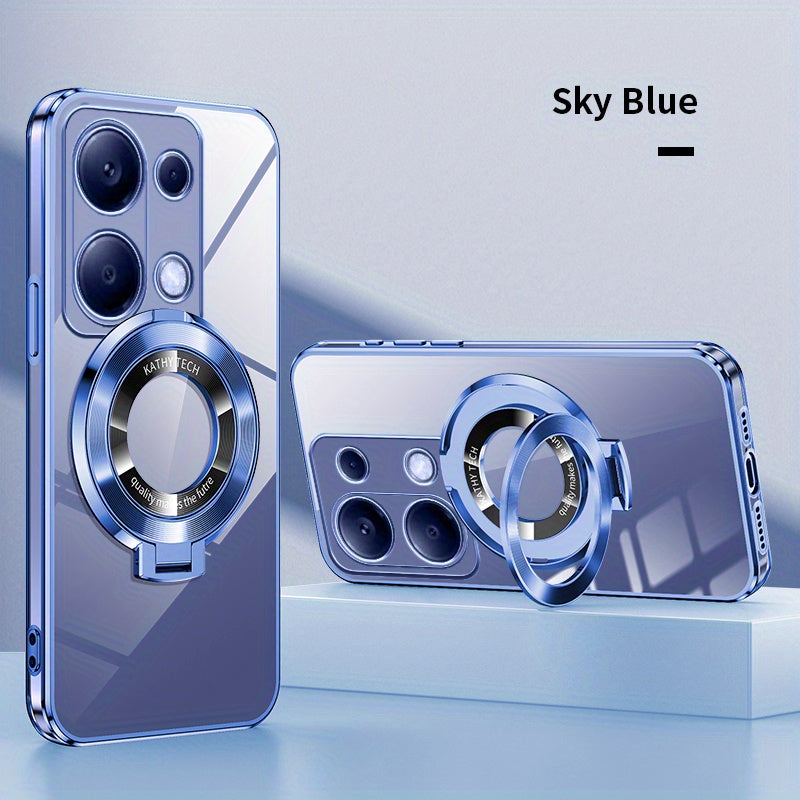 Electroplated TPU Phone Case with CD Holder and Camera Protection for Redmi Note 10 11 12 13 4G 5G S Pro Series