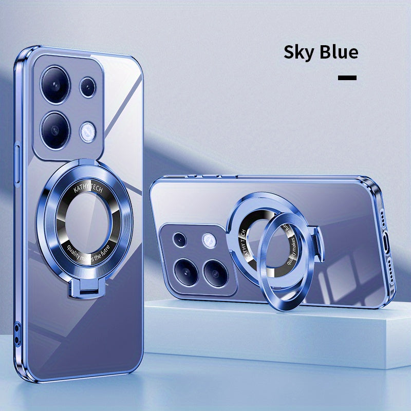 Electroplated TPU Phone Case with CD Holder and Camera Protection for Redmi Note 10 11 12 13 4G 5G S Pro Series