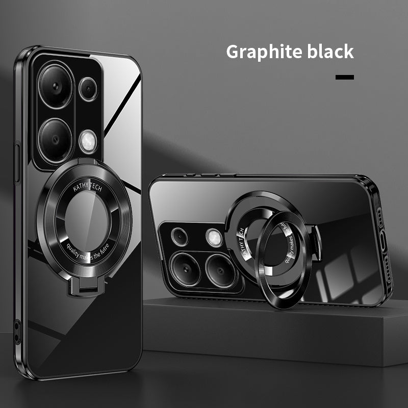 Electroplated TPU Phone Case with CD Holder and Camera Protection for Redmi Note 10 11 12 13 4G 5G S Pro Series