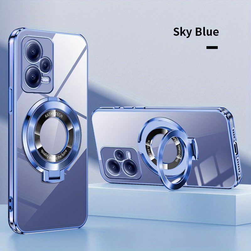 Electroplated TPU Phone Case with CD Holder and Camera Protection for Redmi Note 10 11 12 13 4G 5G S Pro Series