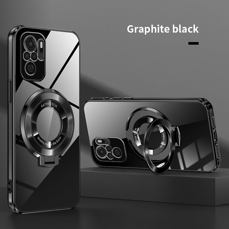 Electroplated TPU Phone Case with CD Holder and Camera Protection for Redmi Note 10 11 12 13 4G 5G S Pro Series