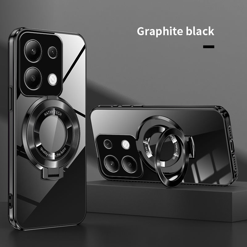 Electroplated TPU Phone Case with CD Holder and Camera Protection for Redmi Note 10 11 12 13 4G 5G S Pro Series