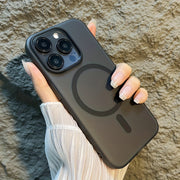 Ultra-Thin Translucent Matte Phone Case for iPhone Wireless Charging Hard PC Cover