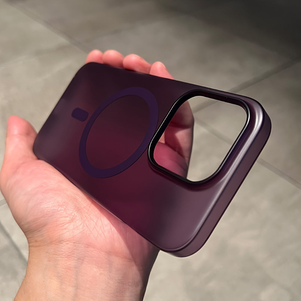 Ultra-Thin Translucent Matte Phone Case for iPhone Wireless Charging Hard PC Cover