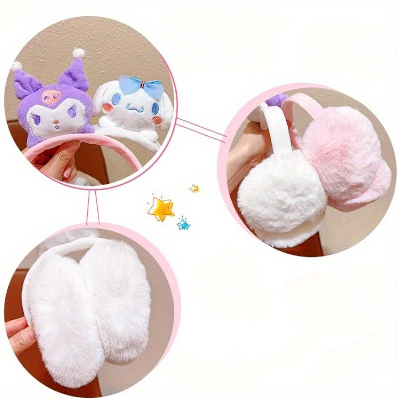 Cartoon Plush Animal Earmuffs Cozy Fleece Warm Winter Ear Cover