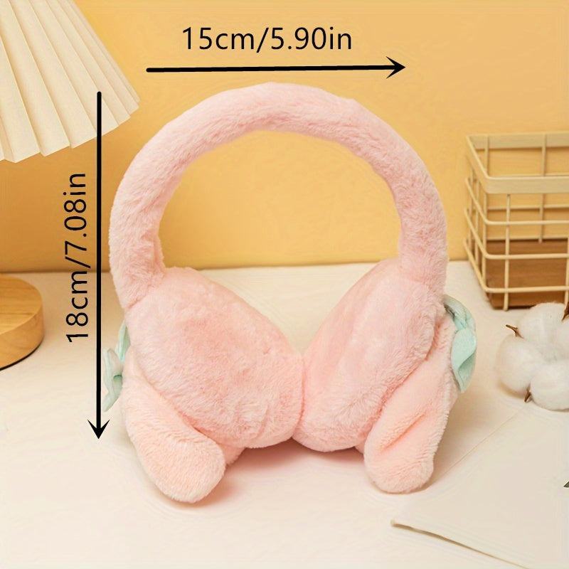Cartoon Plush Animal Earmuffs Cozy Fleece Warm Winter Ear Cover