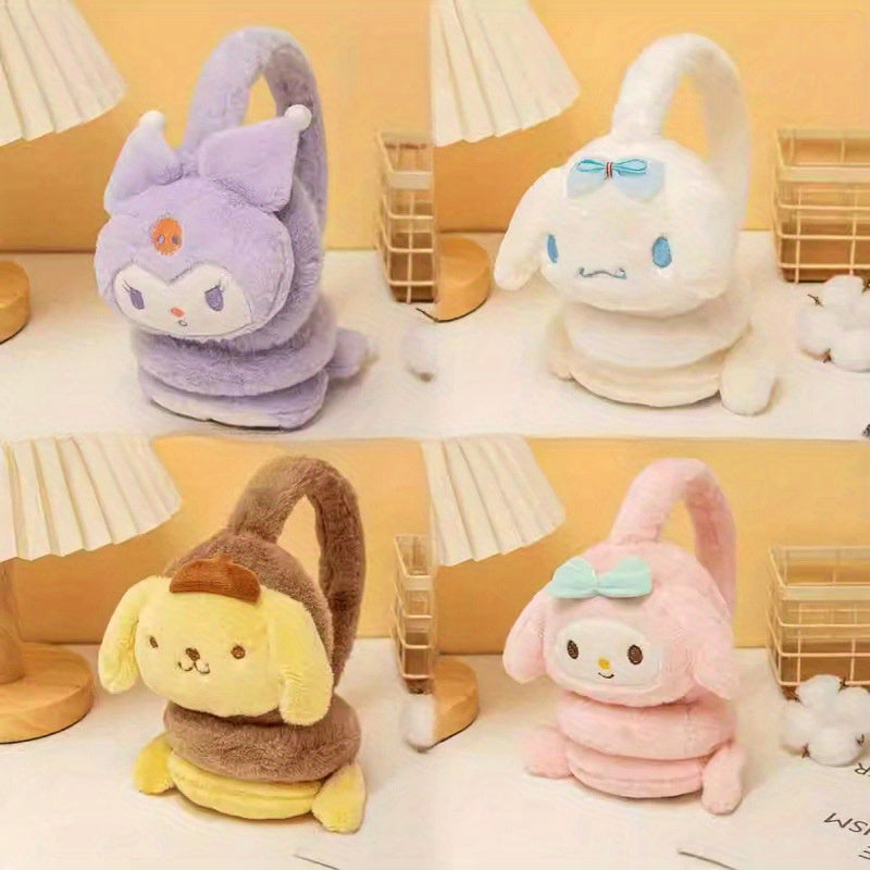 Cartoon Plush Animal Earmuffs Cozy Fleece Warm Winter Ear Cover