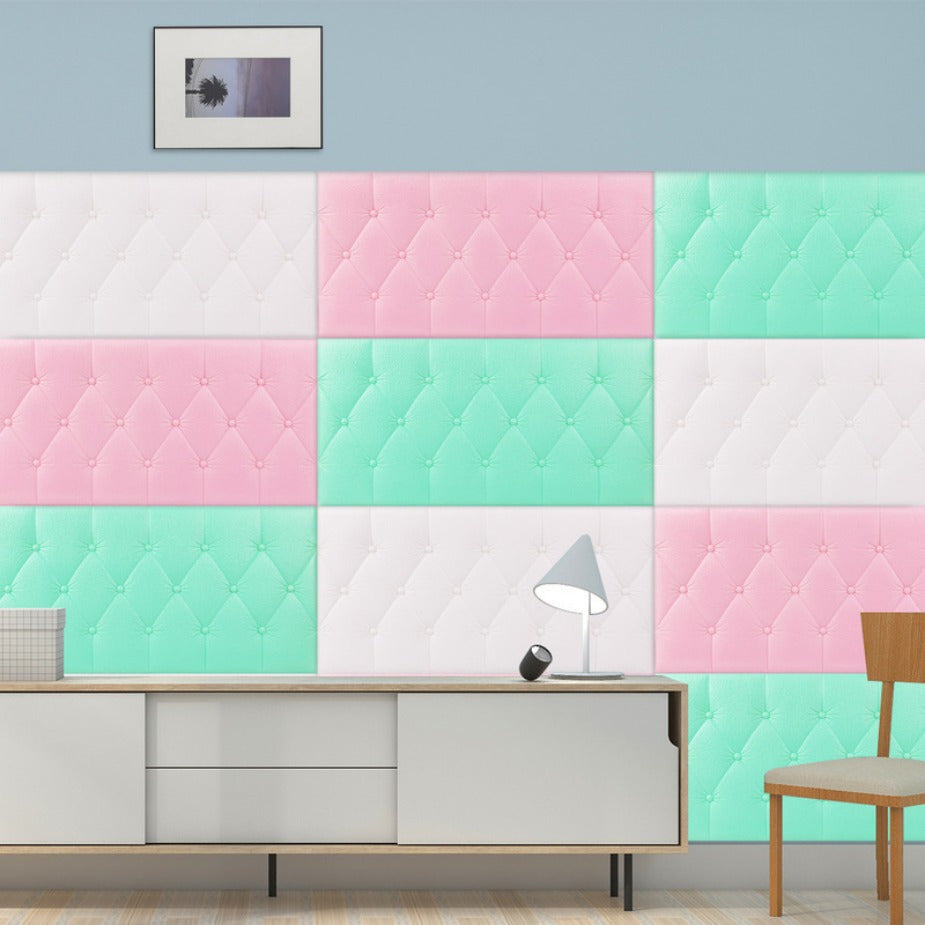 10pcs Self-Adhesive 3D Brick Wall Panels for Living Room Bedroom Decor