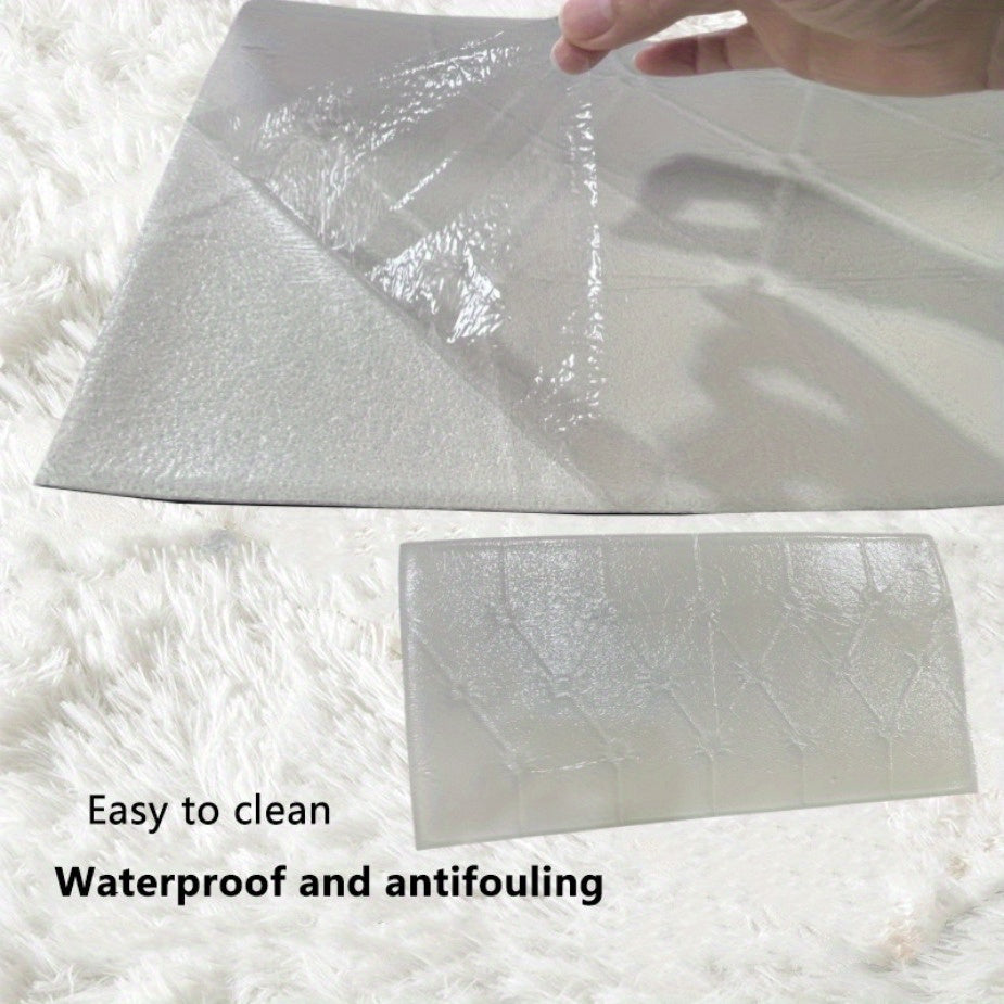 10pcs Self-Adhesive 3D Brick Wall Panels for Living Room Bedroom Decor