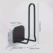 Iron Wall Mount Paper Towel Holder with Flower Pattern for Kitchen Bathroom