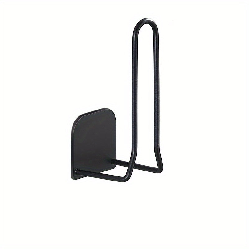 Iron Wall Mount Paper Towel Holder with Flower Pattern for Kitchen Bathroom