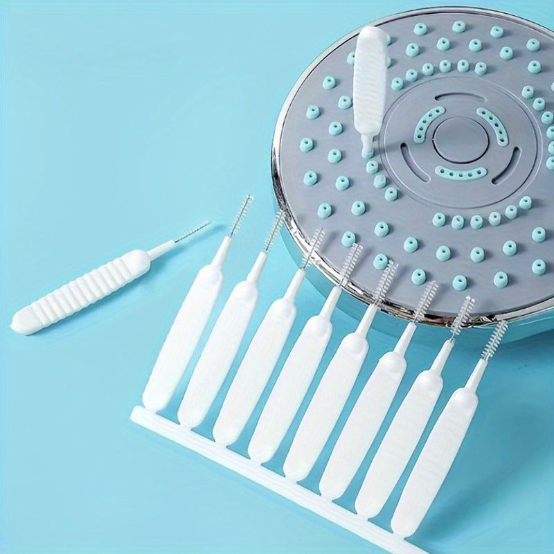 50 ta oq dush boshini tozalash cho'tkalari to'plami - hammomdagi nozzle va tor joylarni tozalash uchun mukammal