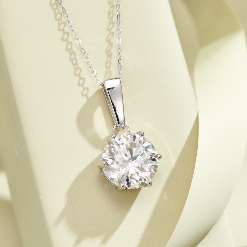 Moissanite Pendant Necklace: Luxurious Spark Grow 1 dona 4.2g, 10 Karat Yuqori Kesim S925 Kumush bilan 18K Oltin Qoplama. Nafis, Oddiy va Ko'p Maqsadli Usul. Rojdestvo, Yangi Yil, Tug'ilgan Kunlar va har kuni kiyish uchun ideal. Ham oddiy, ham