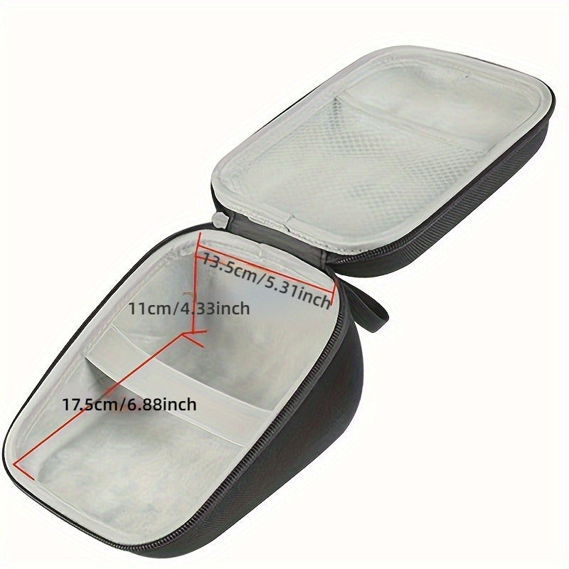 Hard Shell EVA Blood Pressure Monitor Case with Cushioned Interior and Zipper Closure
