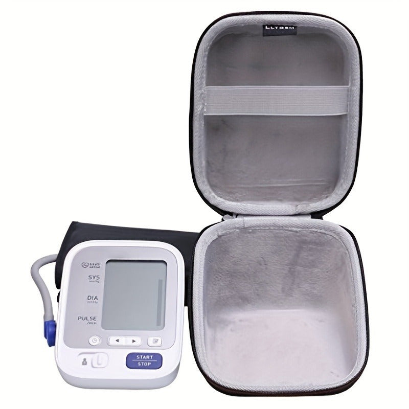 Hard Shell EVA Blood Pressure Monitor Case with Cushioned Interior and Zipper Closure