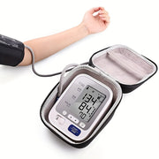 Hard Shell EVA Blood Pressure Monitor Case with Cushioned Interior and Zipper Closure